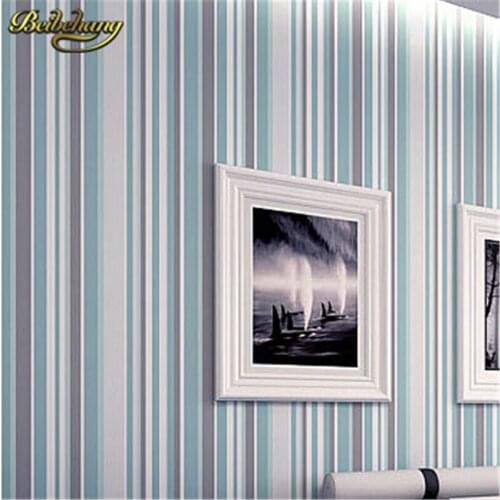 Beibehang papel de parede. Modern child colorful vertical striped wallpaper roll pvc vinyl wall covering background wall paper