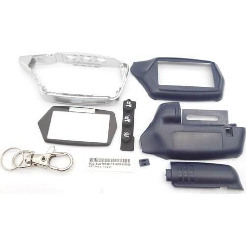 Russian version C9 case keychain for starline C9 C4 C6 lcd remote two way car alarm system free shipping