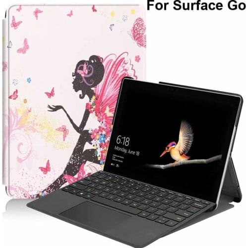 PU Leather Stand Case for Microsoft Surface Go 10 inch Tablet Protector Shell Bag SurfaceGo Cover Can Hold Keyboard Surface Pen