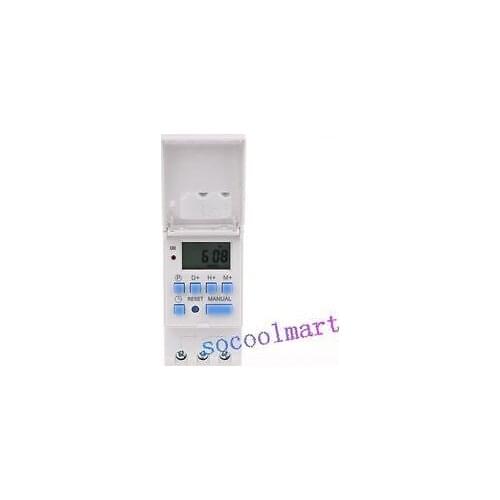 Din Rail Type Digital Daily Weekly Programmable Timer Switch DC 24V