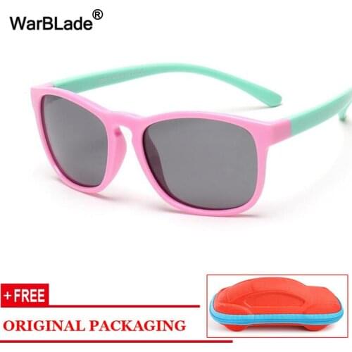 Children UV400 Sunglasses Kids Flexible Eyewear Cool Sun Glasses 100%UV Protection Eyeglasses Sunglasses For Boy Girl With Case