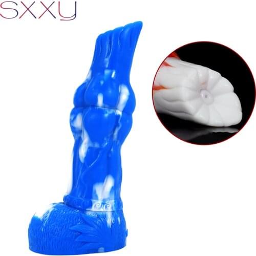 SXXY Big Knot Beast Dildo Silicone Gluttony Fetish Sex Toys for Women Texture Butt Plug for G-Spot Maturbation Flirting Proudcts
