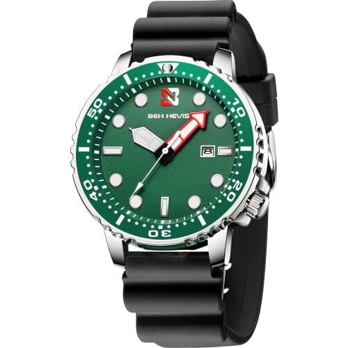 BEN NEVIS Hot Selling Mens Quartz Watch Small Green Watch Casual Mens Watch