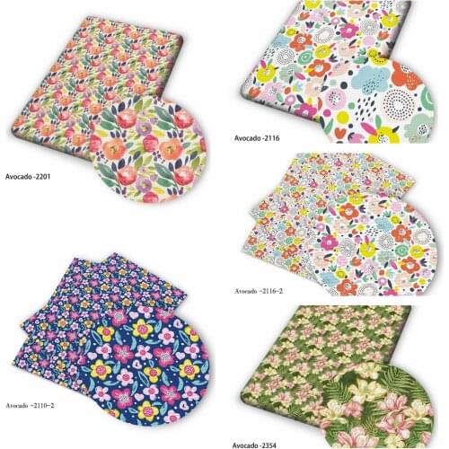Huangtao Diy 50X150cm Flower Printing Cartoon Character Pattern Double Brush Poly Fabric By Yard 100% Polyester Fabric