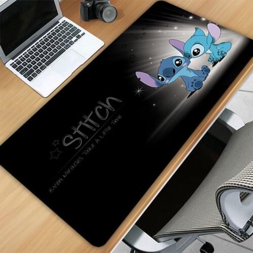 Stitch Mouse Pads Cute Large Mousepad Gaming Mause Mat Game Anime Mats Gamers Accessories Carpet Computer Gamer Full Pc Custom