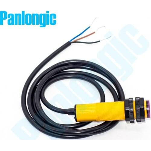 M18 E3F-DS30C4 Diffuse Reflection Type IR Infrared Switch Adjustable Sensor DC 6-36V NPN NO Photoelectric Sensor Switch