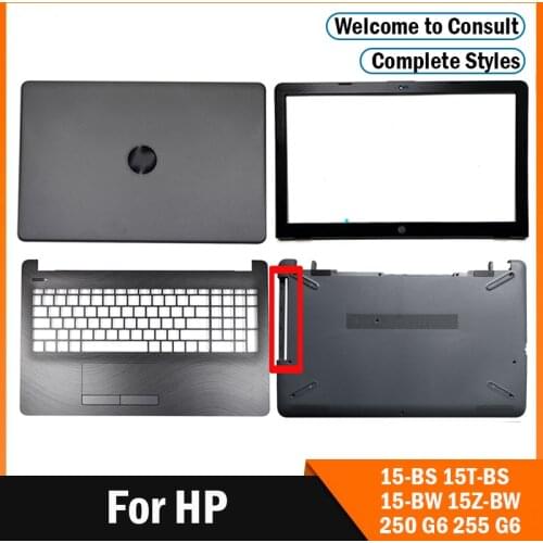 NEW For HP 15-BS 15T-BS 15-BW 15Z-BW 250 G6 255 G6 Laptop LCD Back Cover/Front bezel/LCD Hinges/Palmrest/Bottom Case 929893-001
