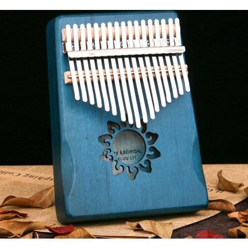 Thumb Piano Kalimba 17 Key Keyboard Solid Wood PortableInstrument High Quality Mahogany Wooden African Finger Piano