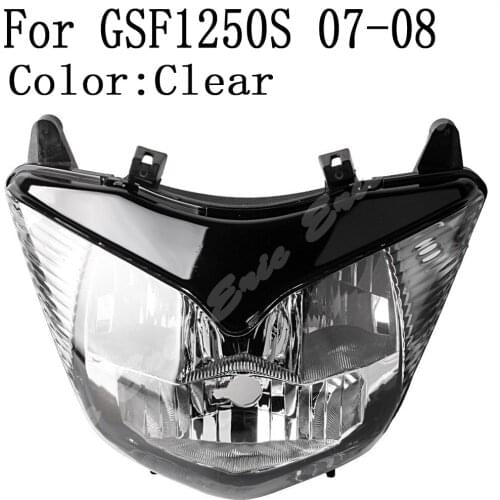 Front Headlight Lamp Assembly For Suzuki GSF1250S 2007-2008 / GSF1250 2007 2008 2009 2010 / GSF650 2005 2006 2007 2008 Clear