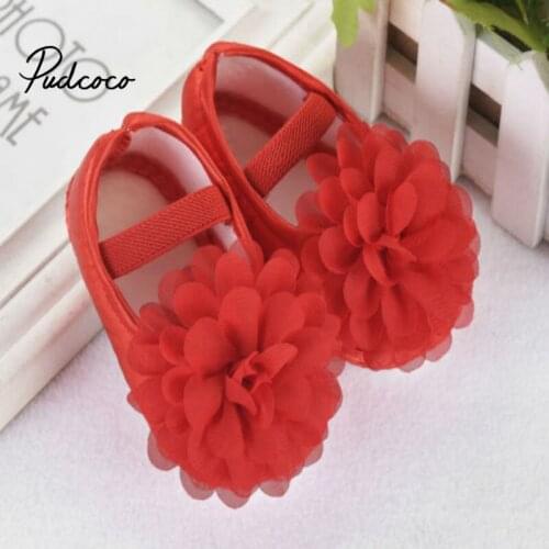 Pudcoco 2020 New in Fashion Hot Toddler Girl Crib Causal Shoes Newborn Princess Baby Floral Soft Sole Prewalker Sneakers Summer