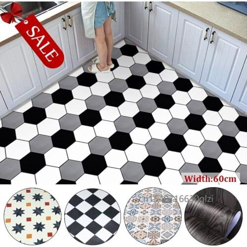 PVC Self Adhesive Tile Stickers for Floor Ground and Wall Covering Paper Renovation Wear-Resistant Waterproof Extra Thick