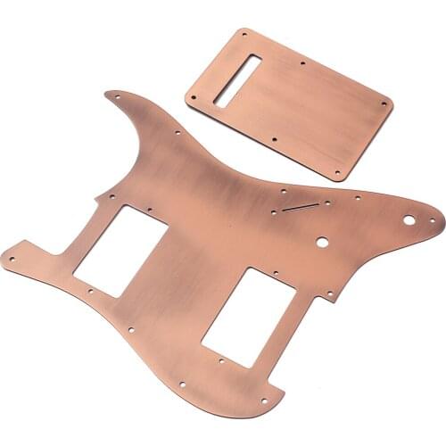 Alloy HH Pickguard Shield W/ Backplate For ST Electric Guitar Parts - Bronze