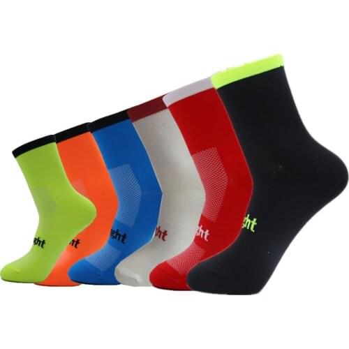 Outdoor Sport Socks Cycling Socks 6 Colors Breathable Running Bike Basketball Socks Men Women