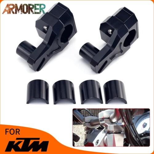 Universal Motorcycle Pivoting CNC Aluminum Handlebar Riser Bar Clamps For ktm bmw suzuki Ducati ktm honda kymco Aprilia yamaha
