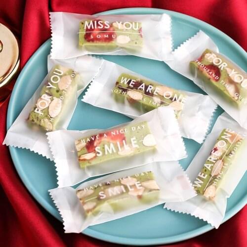 Candy Wrap Nougat Packing Machine Sealing Bag Creative Toffee Candy Bag Candy Wrap Nougat Wrapping Paper