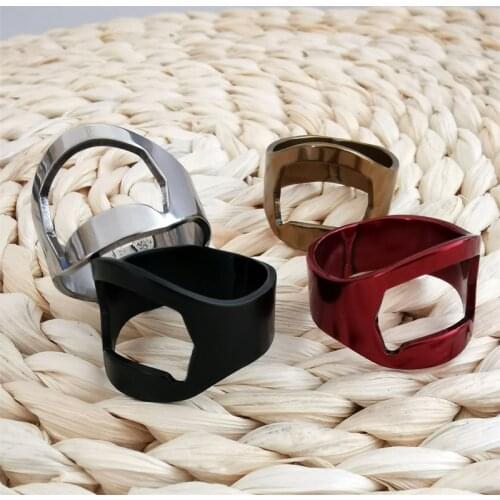 1Pc Stainless Steel Fashion Finger Ring Bottle Opener Portable Beer Bottle Opener Creative Decoration Gadget Bar Kitchen Tool