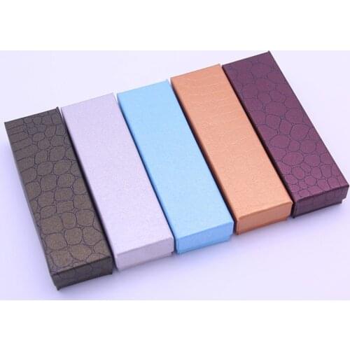 10 Piece Rectangle Cardboard Box for Necklace Bracelet Jewelry Wedding Christmas Holiday Birthday Gift