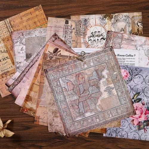 20Pcs/lot Large Size Vintage Plants Printed Scrapbooking Paper For Diy Happy Planner Card Making Journal Project