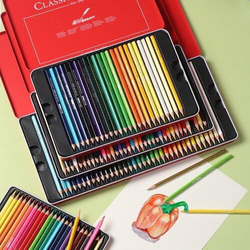 12/24/36/48/72 Colors Sketching Painting Oil Pencil Artist Professional Color Pencils Set Students Drawing School Art Suppliess