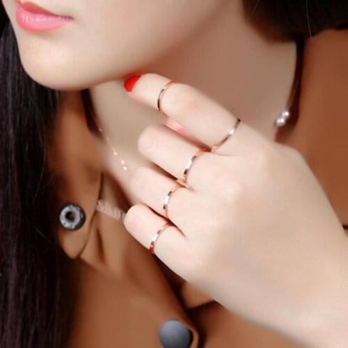 3PCS/Set Rings Fashion Simple Design Vintage Gold Color Joint Rings Sets For Female Jewelry