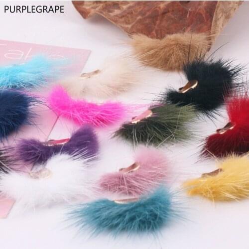 DIY Jewelry Accessories Pendant Earrings Stud Earrings Handmade Material Bracelet Autumn and Winter Multicolor Water Mane 8pcs