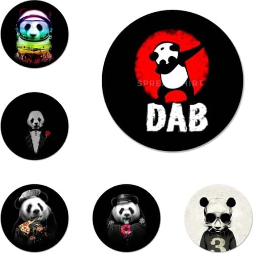 Babaite Panda Dab on the EM Icons Pins Badge Decoration Brooches Metal Badges For Backpack Decoration