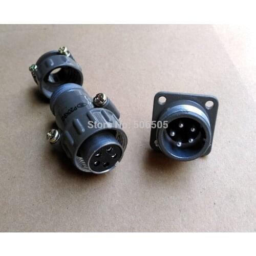 Free shipping 20mm P20 5pins aviation plug aviation socket cable joint 2set/lot