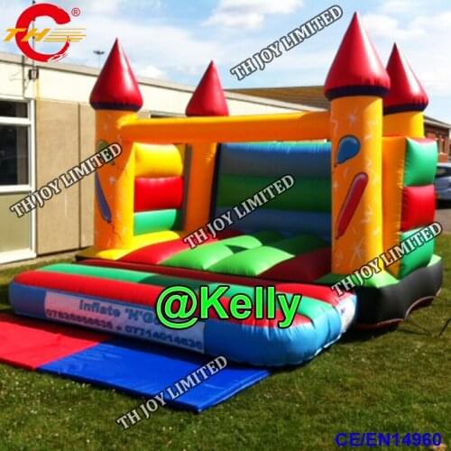 Free air shipping 4*3m small inflatable bouncer jumping castle, portable inflatable castle for rental business, air jumper house