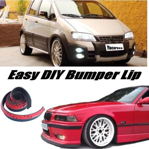 Bumper Lip Deflector Lips For Fiat Idea 2003~2015 Front Spoiler Skirt For Car View Tuning / Body Kit / Strip