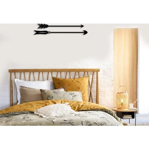 Arrow and Bow Sign Wall Room Home Accessory Wooden Table 50x10cm