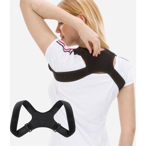 Facecozy Posture Corrector Shoulder Back Support Spine Bandage Adjustable Posture Clavicle Spine Upper Lumbar Correction Belt