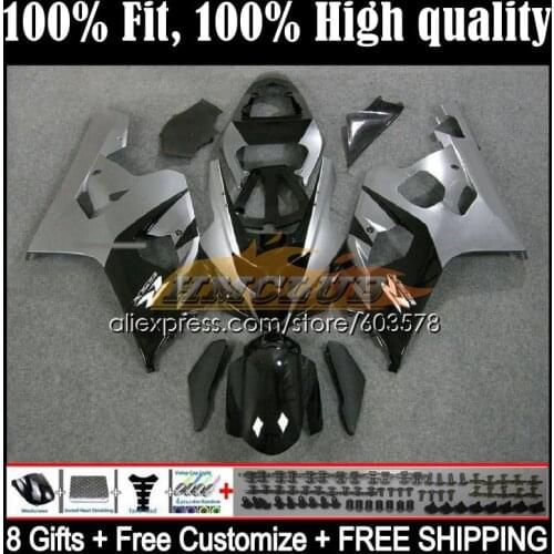 Injection OEM For SUZUKI 600CC GSXR-750 K4 GSXR 600 750 CC 4CL.23 GSXR-600 GSXR750 04 05 GSXR600 2004 2005 Fairing silver black