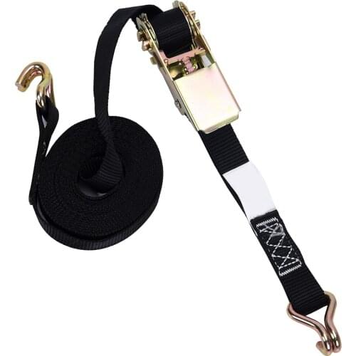 Kayak Canoe Boat Heavy Duty Tie Down Cargo Ratchets Strap Adjustable Luggage Lashing Rope Belt with Hook Buckle