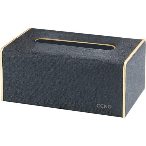 Leather Tissue Living Room Home Creative Light Luxury Simple Storage Drawers Large Reusable Tissue Servilletero Household Eg50zj