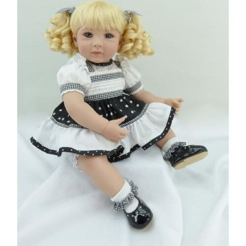 Reborn Baby Doll Lifelike Girls Vinyl Baby Toys Cute Soft Reborn Bebe Toddler Collection Dolls Fashion Gifts for Christmas