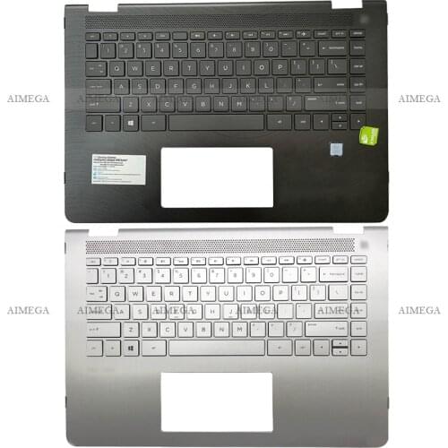 Laptop Palmrest Upper Case US Backlit Keyboard For HP Pavilion X360 14M 14-BA 100TX 048TX 114DX 015DX 924117-001 924115-001