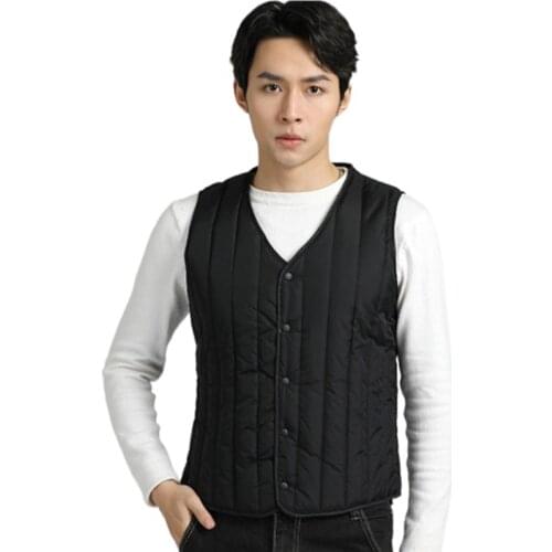 Autumn and Winter 2021 New Sleeveless Mens Vest, Men‘s Clothing COTTON Men Vest ， Casual V-Neck Men Jacket