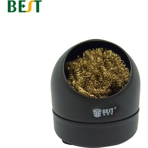 BES Brand New 1pcs Wire With Stand Set Welding Soldering Solder Iron Tip Cleaner Cleaning Steel Hot Sale