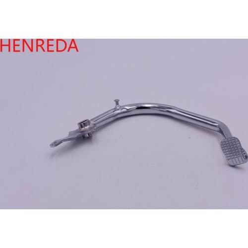 For suzuki Motorcycle Rear Wheel Footrest Brake Pedal / Lever for GN250 GN 250 WJ250 Foot Rests Stainless steel chrome 250cc