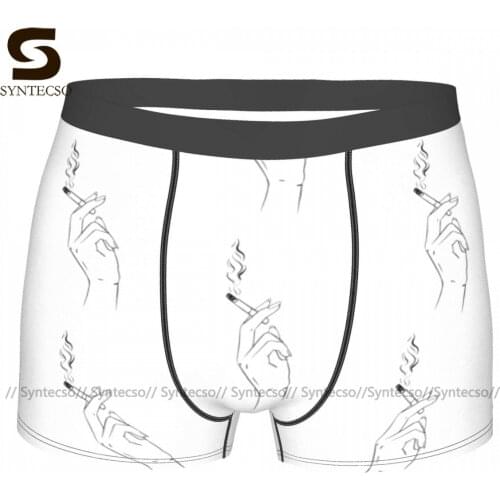Cigarette Underwear Sublimation Trenky Polyester Trunk Print Funny Teen Boxer Brief