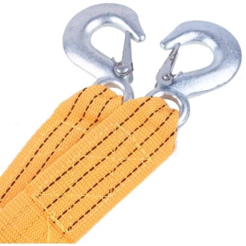 Heavy Duty 5 Ton Car Tow Cable Towing Pull Rope Strap Hooks Van Road Recove 3 Meter