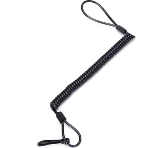 Outdoor Tactic Spring Lanyard Elastic Waist Hanging Rope Police Anti-lost Sling