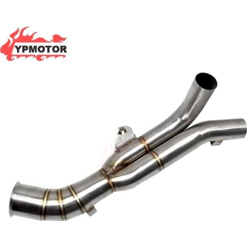 YZF-R1 Sport Bike Motorycycle Slip On Middle Link Exhaust Pipe Connection Mid Link Tube Muffler For Yamaha R1 YZF 1000 2009-2014
