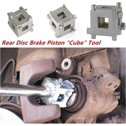 Rear Disc Brake Caliper Piston Rewind/Wind Back Cube Tool 3/8" Drive Tool