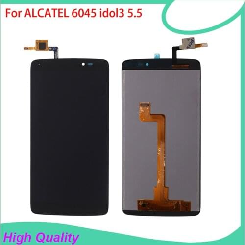 Hot Selling LCD Display For Alcatel idol3 OT6045 6045 6045Y 6045F Touch Screen BlackColor 100%Guarantee Mobile Phone LCDs