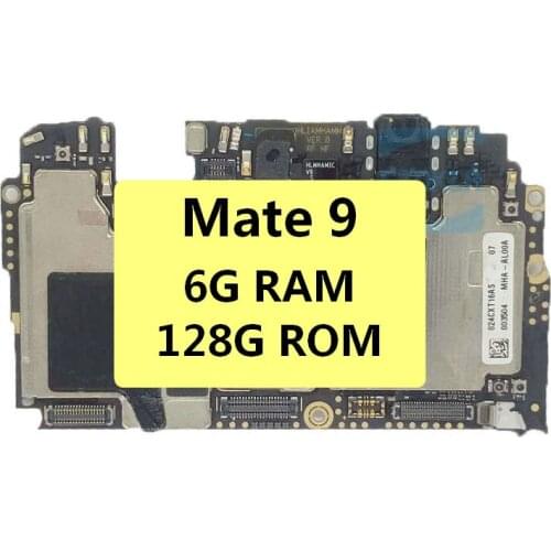 1pcs Used Original For Huawei Mate9 Mate 9 6G RAM 128G ROM Unlocked Mainboard Motherboard Logic Board