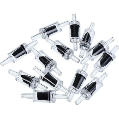 10pcs/set Non-return One Way Transparent Check Valve Co2 Aquarium Fish Tank Air Pump Increasing Oxygen Aquarium Accessories