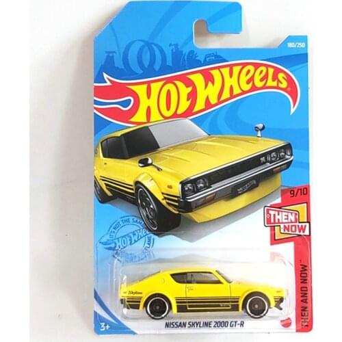 2021-180 Hot Wheels Cars NISSAN SKYLINE 2000 GT-R 1/64 Metal Diecast Cars Collection Kids Toys Vehicle For Gift
