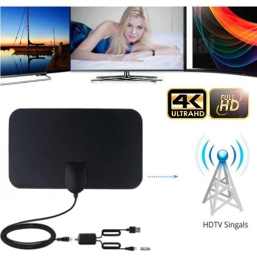 2021 Hot Sale New 1000 Miles Indoor HD TV Antenna UHF Signal Amplifier DVB-T/T2 isdb-tb Signal Satellite Antenna Receiver