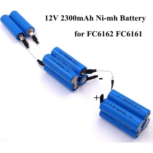 Vacuum cleaner battery 12v 2300mah ni-mh AA battery pack customized nimh for FC6161 FC6162 wireless handheld vacuum cleaner